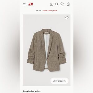 H&M Shawl collar Jacket - size S